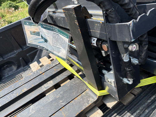 Skid steer adjustable forks