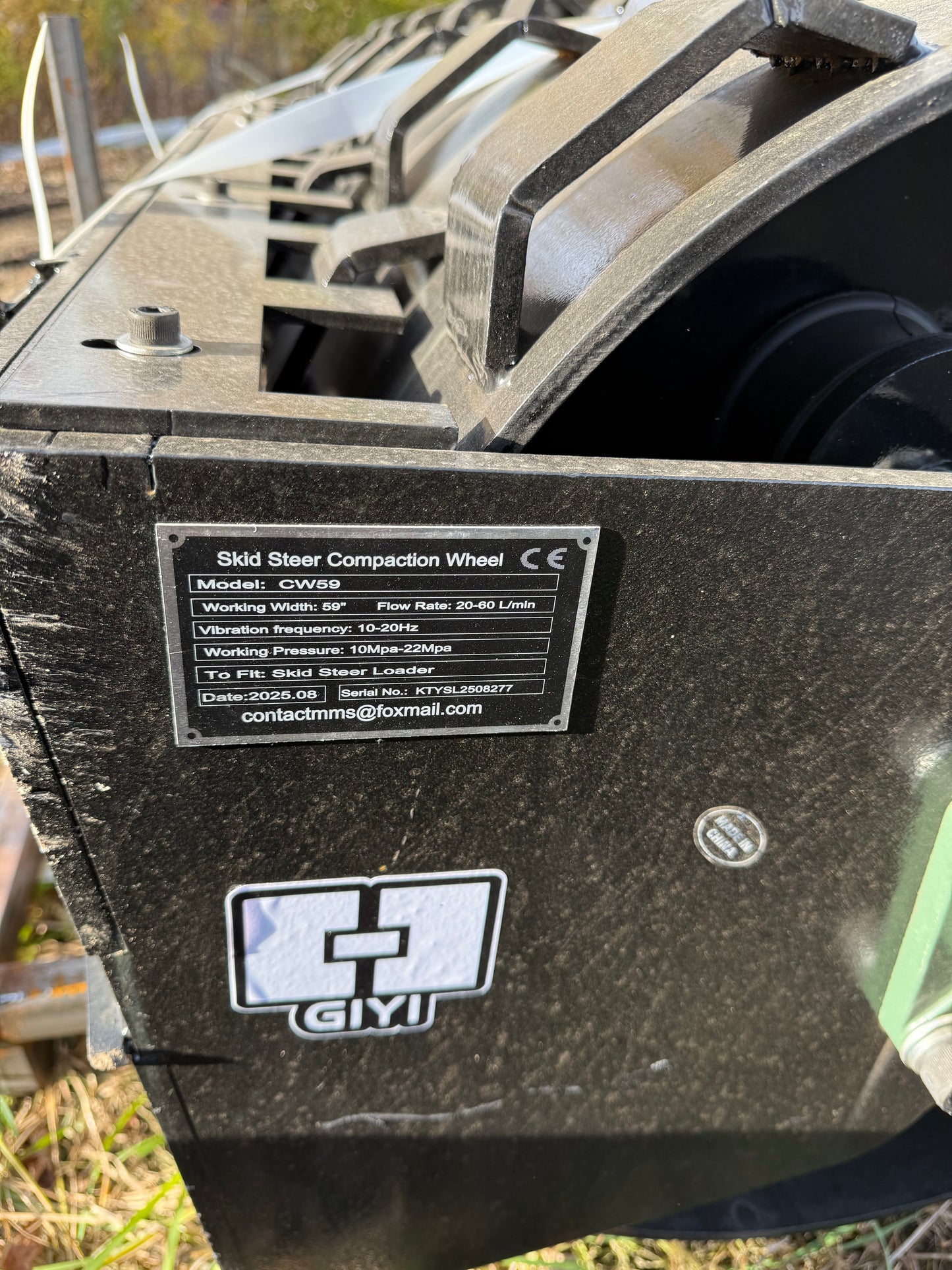 Skid steer compactor