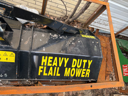 Flail mower for skid steer