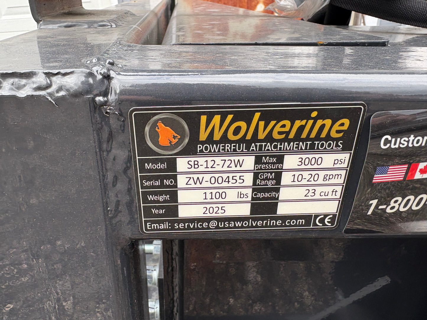 Wolverine hydraulic sifter bucket