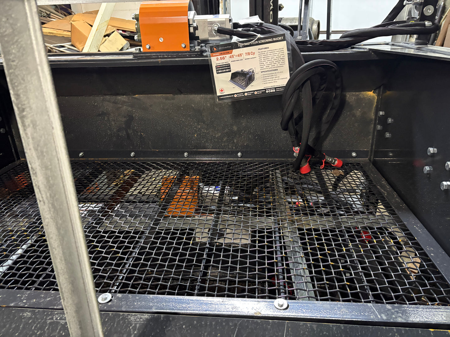 72" Wolverine Screening Bucket for Skid Steer / Tractor