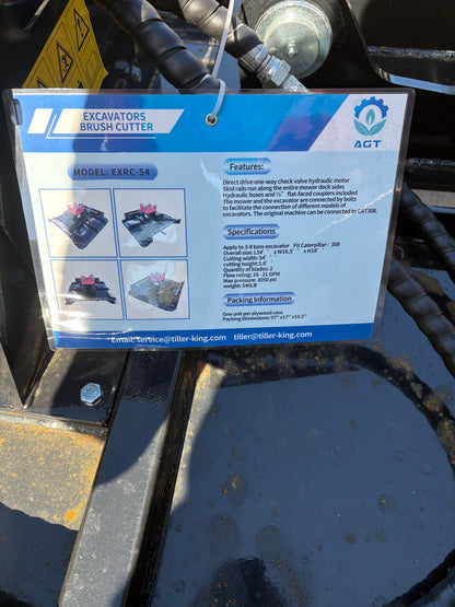 54” Excavator Brush Cutter
