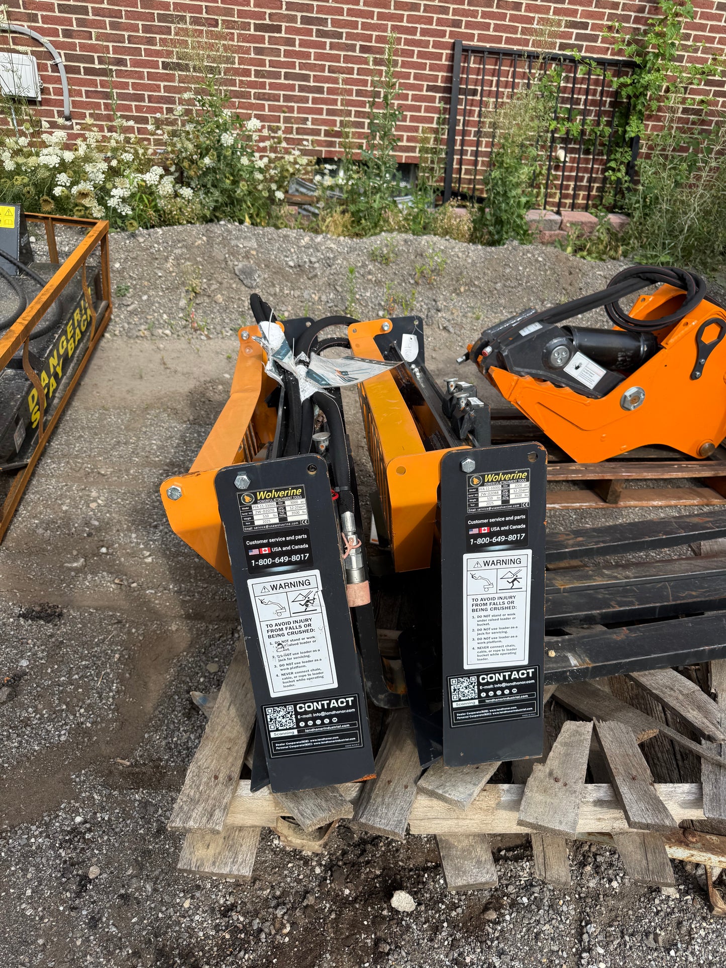 Hydraulic Side Shift Pallet Forks for Skid Steer / Tractor