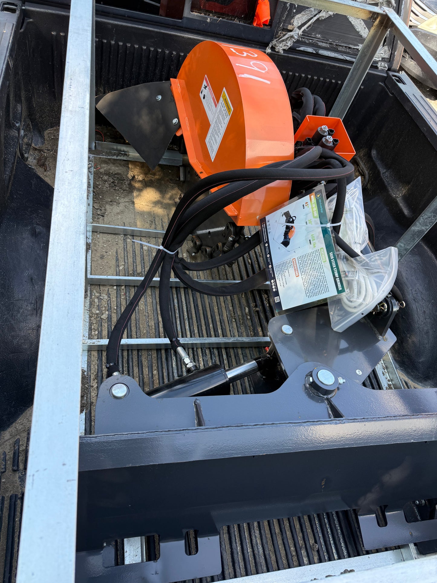 Wolverine Heavy Duty Hydraulic Stump Grinder for Skid Steer / Tractor