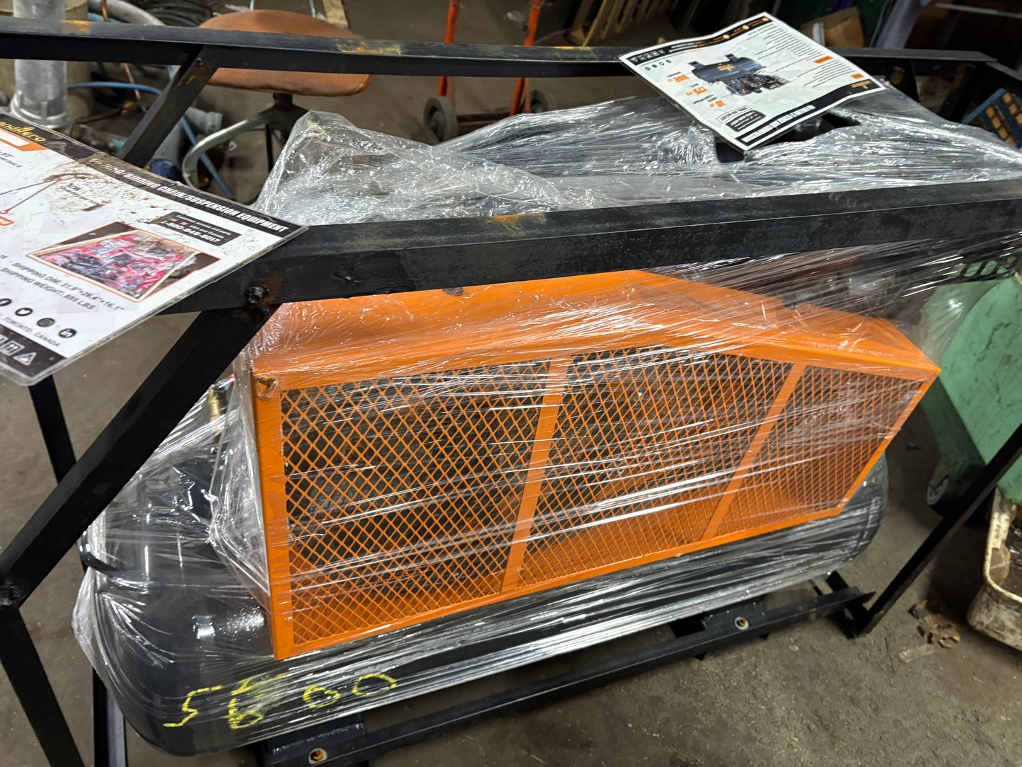 Gas powered air compressor