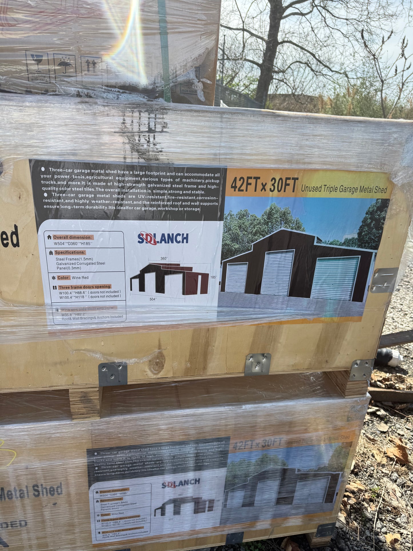 42 x 30’ Metal Garage