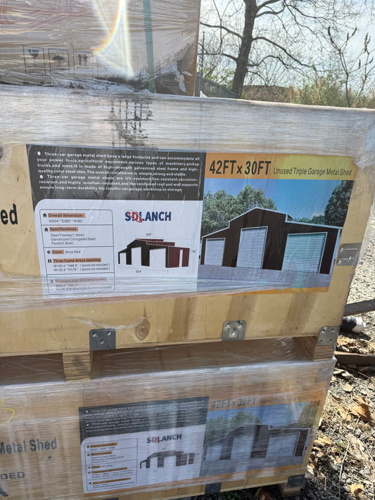 42 x 30’ Metal Garage