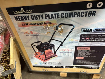 Heavy duty plate compactor