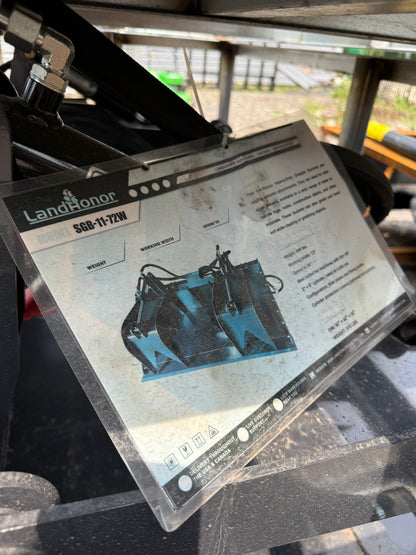 72” LandHonor Grapple Bucket for Skid Steer / Tractor