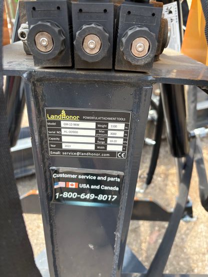 Skid steer grader blade