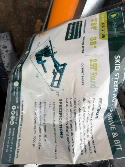 Skid Steer Auger Set