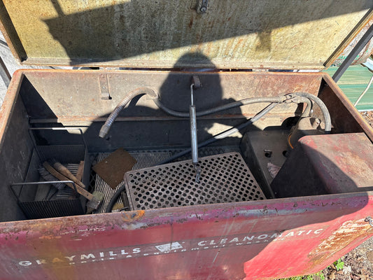 Grey mills parts cleaner
