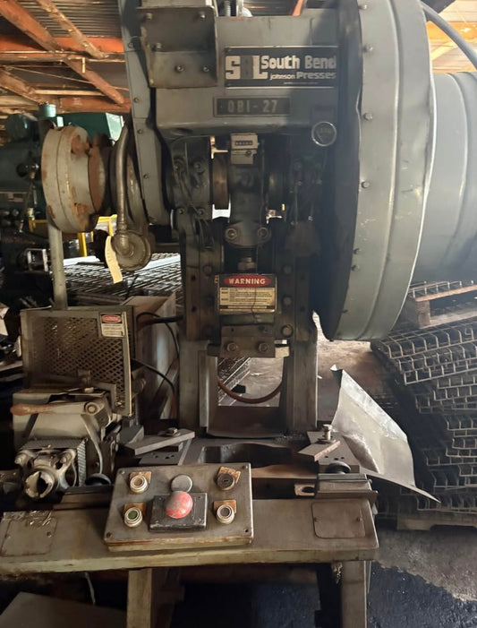 27 ton south bend press with fed