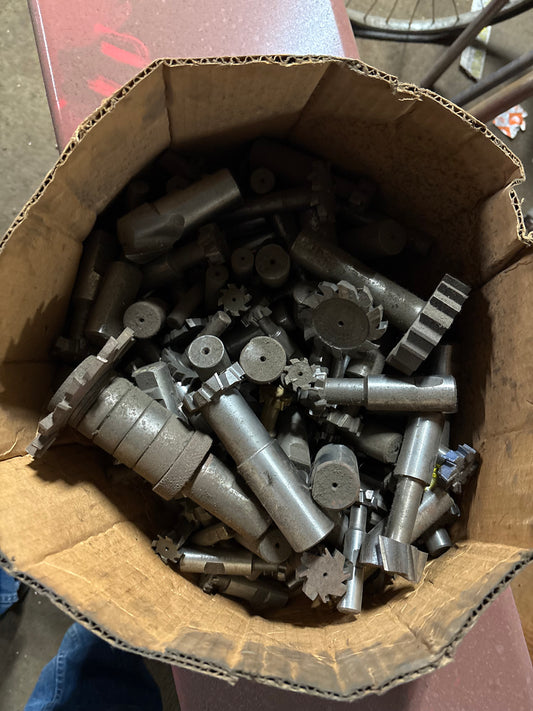 Box of miscellaneous end mills