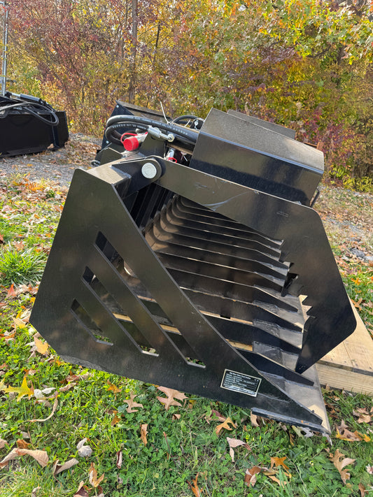 Skid steer hollow grapple bucket