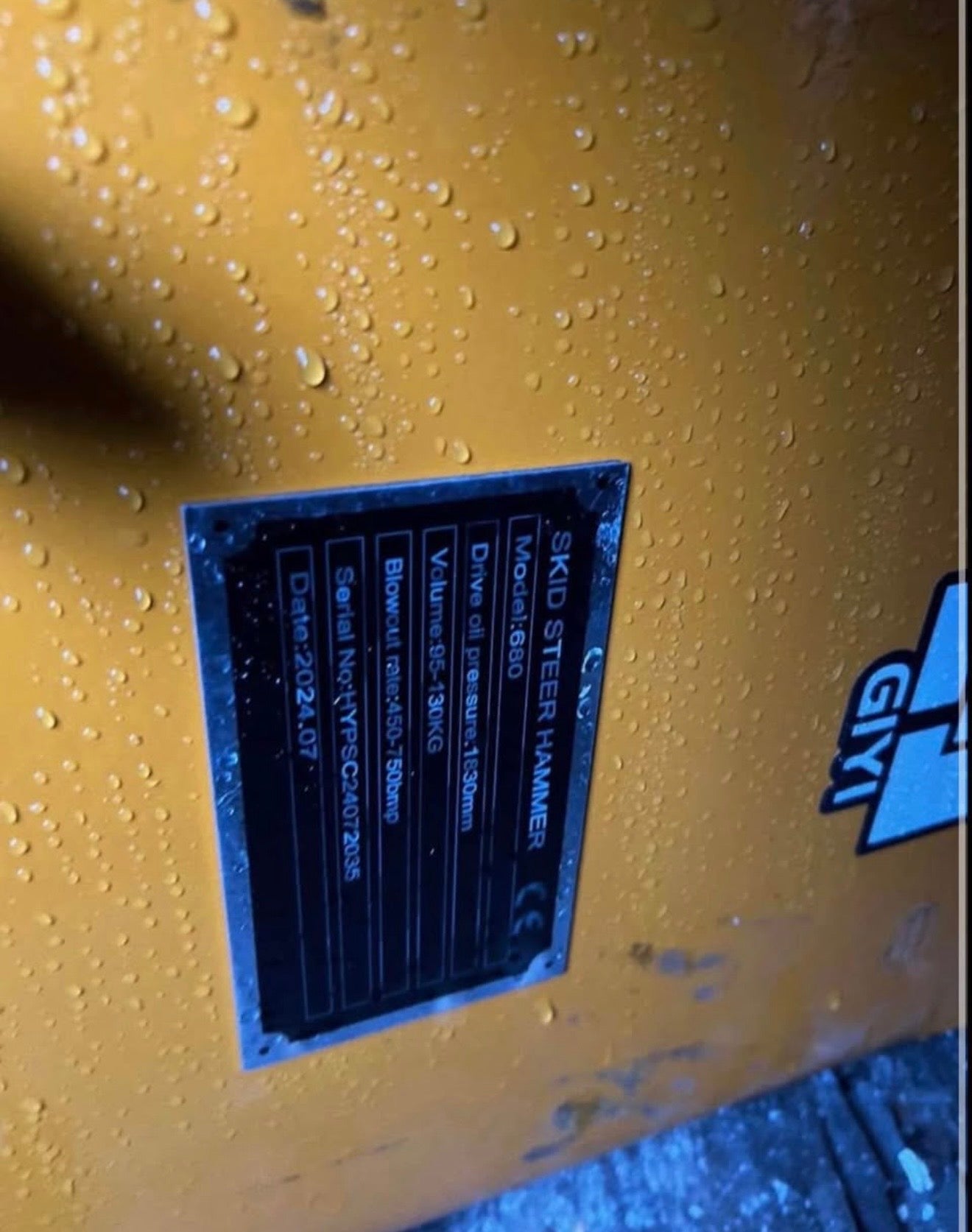 Skid Steer Hydraulic Jack Hammer