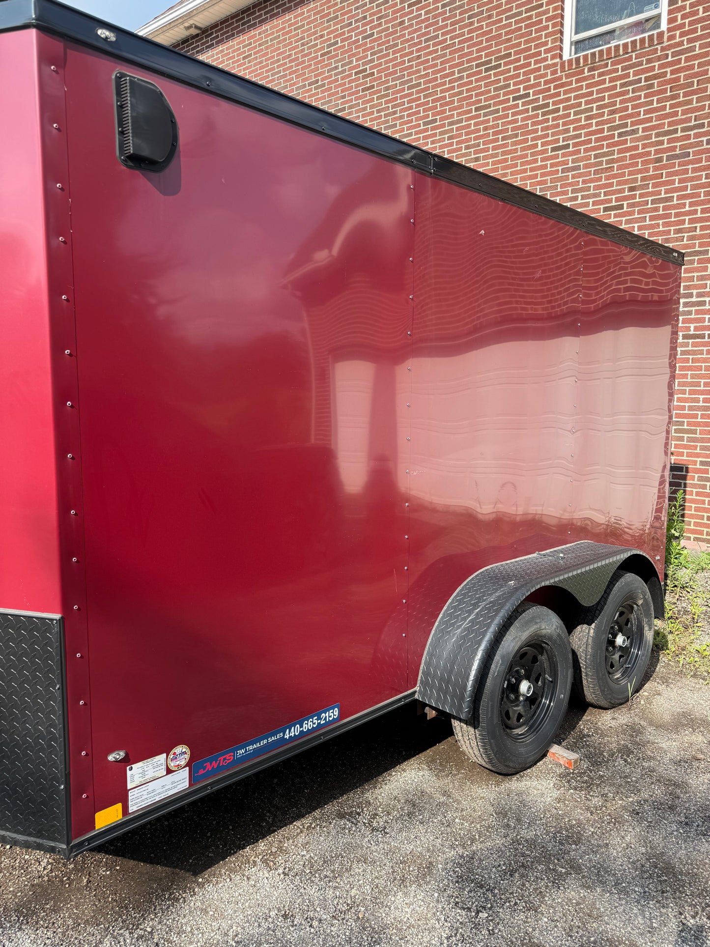 2025 New Enclosed Black Diamond 6x12 Trailer