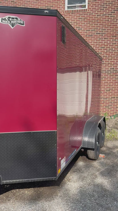 2025 New Enclosed Black Diamond 6x12 Trailer