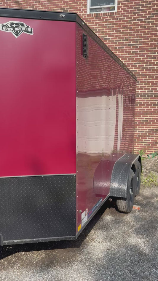 2025 New Enclosed Black Diamond 6x12 Trailer